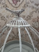 Przepiękna metalowa klatka dla ptaków świecznik podstawka pod doniczkę