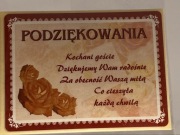 Naklejki na ciasto weselne