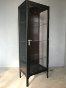 Szafa metalowa LOFT lekarska medyczna witryna szklana industrialna