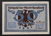 Notgeld Niemcy Arnstadt 50 Pfennig 1921 nr 057620