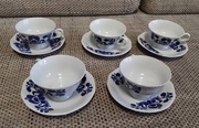 Filiżanki porcelana Karolina PRL Cepelia 5 sztuk