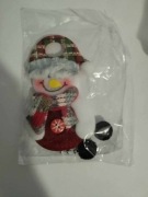 Zawieszka na choinkę bałwan filc