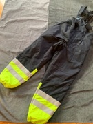 Męskie ocieplane spodnie ogrodniczki robocze narciarskie odblaski Xl