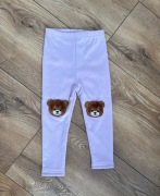 12-18 m Fioletowe leginsy z misiem teddy bear