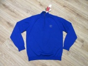 CUTTER & BUCK męski sweter niebieski stójka 50% wełna merino_ nowy_ S