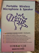 Karaoke Machine głośnik Bluetooth z mikrofonami i LED światłem