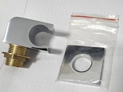 Mosiężny uchwyt do słuchawki prysznicowej, kątowy.