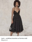 Czarna sukienka z LOU