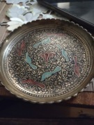 Miska mosiężna grawerowana