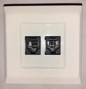 Gniazdo telefoniczne podwójne GTP-26F01 białe SCHNEIDER- ELDA Forum