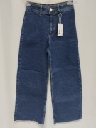 MNG damskie jeansy high waist loose fit 98% bawełna XS/34