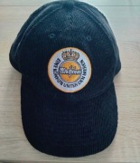 Czarna sztruksowa czapka dżokejka reklama piwa Warsteiner nowa