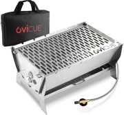 Ovicue Grill L | Kompaktowy grill gazowo-węglowy z torbą