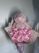 Bukiet z wstążki satynowej 