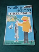 Wielkie jeziora mazurskie  mapa turystyczna