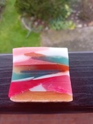 Mydło glicerynowe krojone.Zapach-świąteczna aura.Waga 87g.