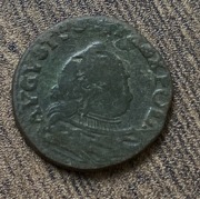 1 GROSZ 1755 – AUGUST III SAS – POLSKA – NATURALNA PATYNA