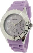Astar damski zegarek na rękę analogowy kwarcowy silikon, fioletowy