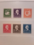 Dania 1935   Mi 222-7  ptak łabędź seria czysta idealna 75€