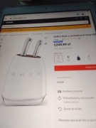 Nowy oryginalnie zapakowany zestaw 6 noży w białym bloku SMEG