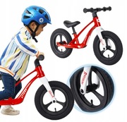 Rowerek biegowy ATTABO Brisk S magnezowy czerwony 12" ultra lekki