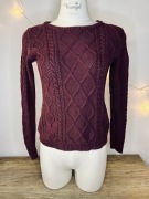Burgundowy sweter Pimkie – rozmiar XS
