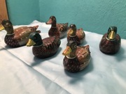 Figurki kaczki ręcznie malowane
