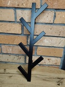 Wieszak ścienny metalowy 41,5 cm na ubrania i torebki