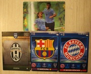 KARTY PIŁKARSKIE PANINI FIFA 365 - FCB BARCELONA - ZESTAW 4 SZTUK  RZADSZE 