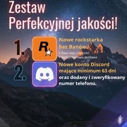Discord 60 dni (zweryf. telefon) + nowe Rockstar bez banów 