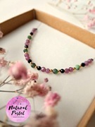 Bransoletka z kamieni naturalnych, zoisyt, onyks, jadeit