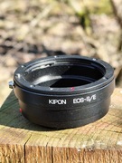 Adapter z Sony E ( aparat ) na Canon EOS ( obiektyw ) 