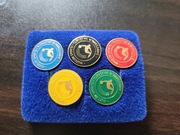 Muzeum Sportu i Turystyki w Warszawie komplet 5 odznak w etui