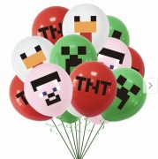 BALONY MINECRAFT ZESTAW BALONÓW CREEPER BALON