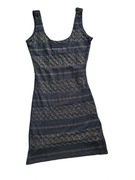 Czarna koronkowa dopasowana mini sukienka 34,XS New Look na lato