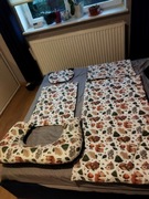 Mega zestaw komplet wyprawka dla noworodka łóżeczko wózek 