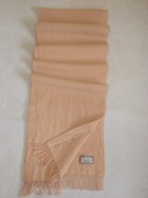 Thomas Burberry VINTAGE szalik oryginalny bezowy unisex wełna 