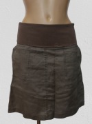 Spódnica lniana khaki 36/38 MNG