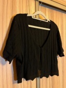 Czarny top/narzutka