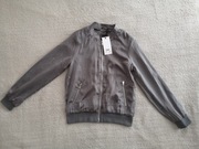 Nowa szara elegancka zasuwana bluza kurtka bomberka Next 38