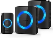 Dzwonek do drzwi bezprzewodowy LED 2 odbiorniki 38 melodii 