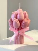 Świeca sojowa wosk naturalny bukiet tulipanów zapachowa