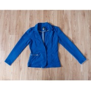 Niebieski chabrowy żakiet/marynarka damski/a 