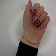 Bransoletka Złota z Wisiorkiem w Kształcie Półkola