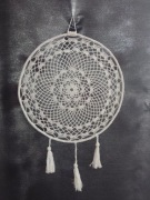Łapacz snów rozeta szydełko rękodzieło mandala