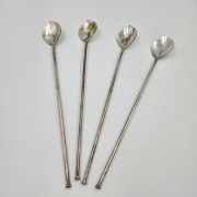 srebrne łyżeczki Rosja pr. 84 (875) ok. 1900 r.  komplet 103,6g