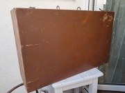 Walizka kufer bardzo stara drewniana rękodzieło vintage