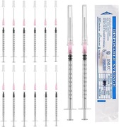 Zestaw strzykawek 1ml z tępymi igłami do mierzenia oleju kleju płynów 12szt