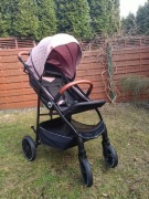 Wózek spacerowy spacerówka DUŻE OBROTOWE KOŁA składany Lionelo