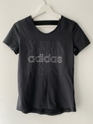 Adidas Climalite damska koszulka z logo, odkryte plecy